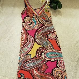 Paisley Print Dress